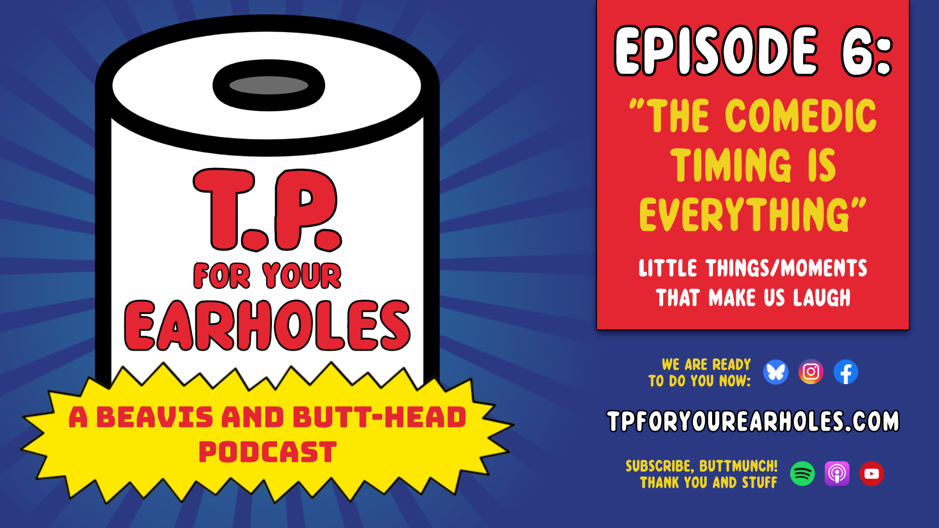 Episode 6: Show’s little moments (TP For Your Earholes, A Beavis and Butt-head Podcast)
