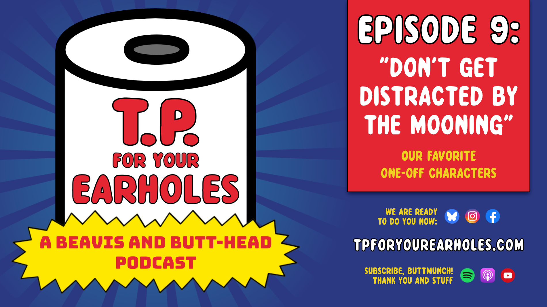 Episode 9: Our favorite one-off characters (TP For Your Earholes, A Beavis and Butt-head Podcast)